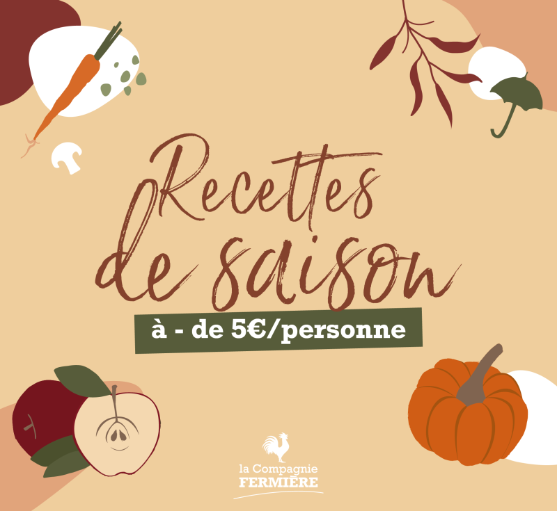 Recettes d’automne en circuit court avec les fruits et légumes de saison.