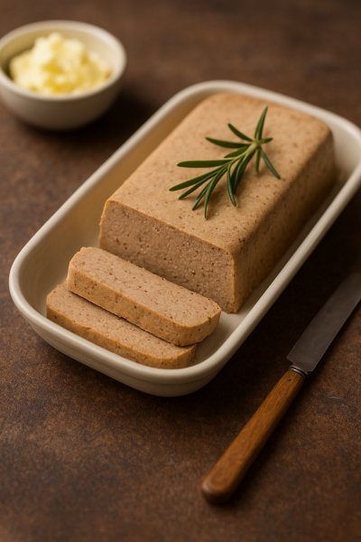 Terrine de foies de volaille au champagne à La Compagnie Fermière